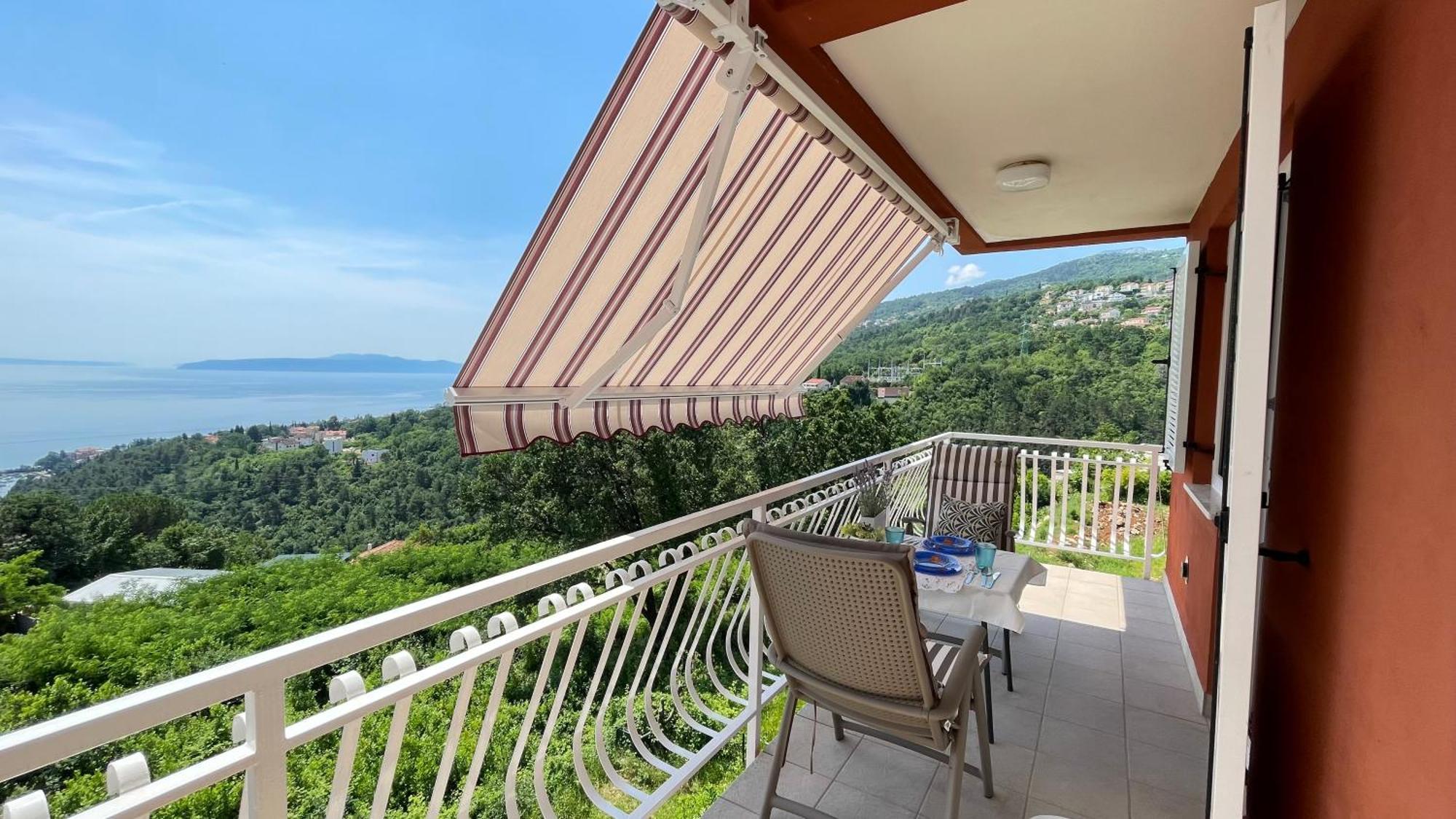 Cozy Apartment Bosnjak Near Opatija, With Sea View Terrace, Air Condition, Free Private Parking Ičići Exterior foto